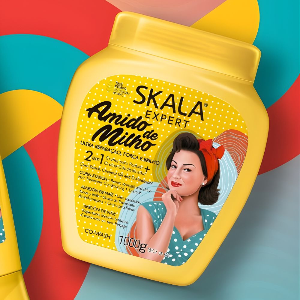 Skala Creme de Tratamento Amido de Milho - Crema trattamento capelli 2 in 1 1kg