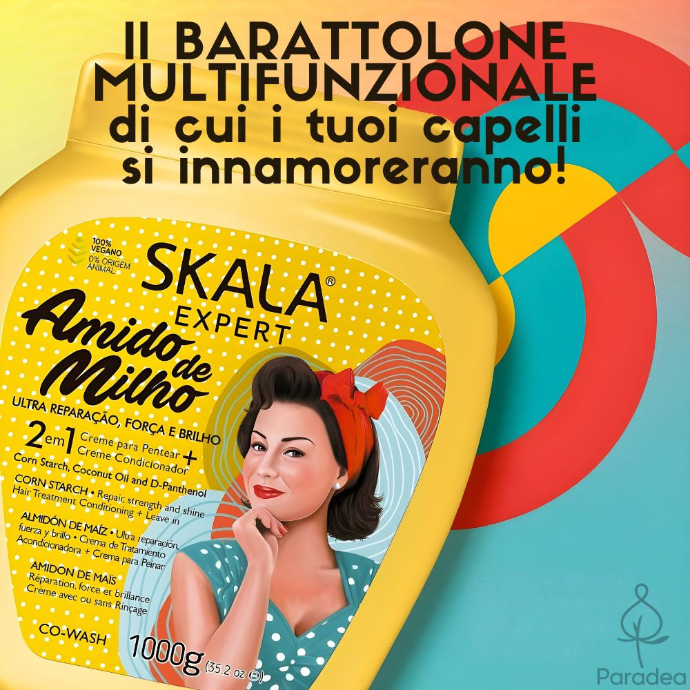 Skala Creme de Tratamento Amido de Milho - Crema trattamento capelli 2 in 1 1kg