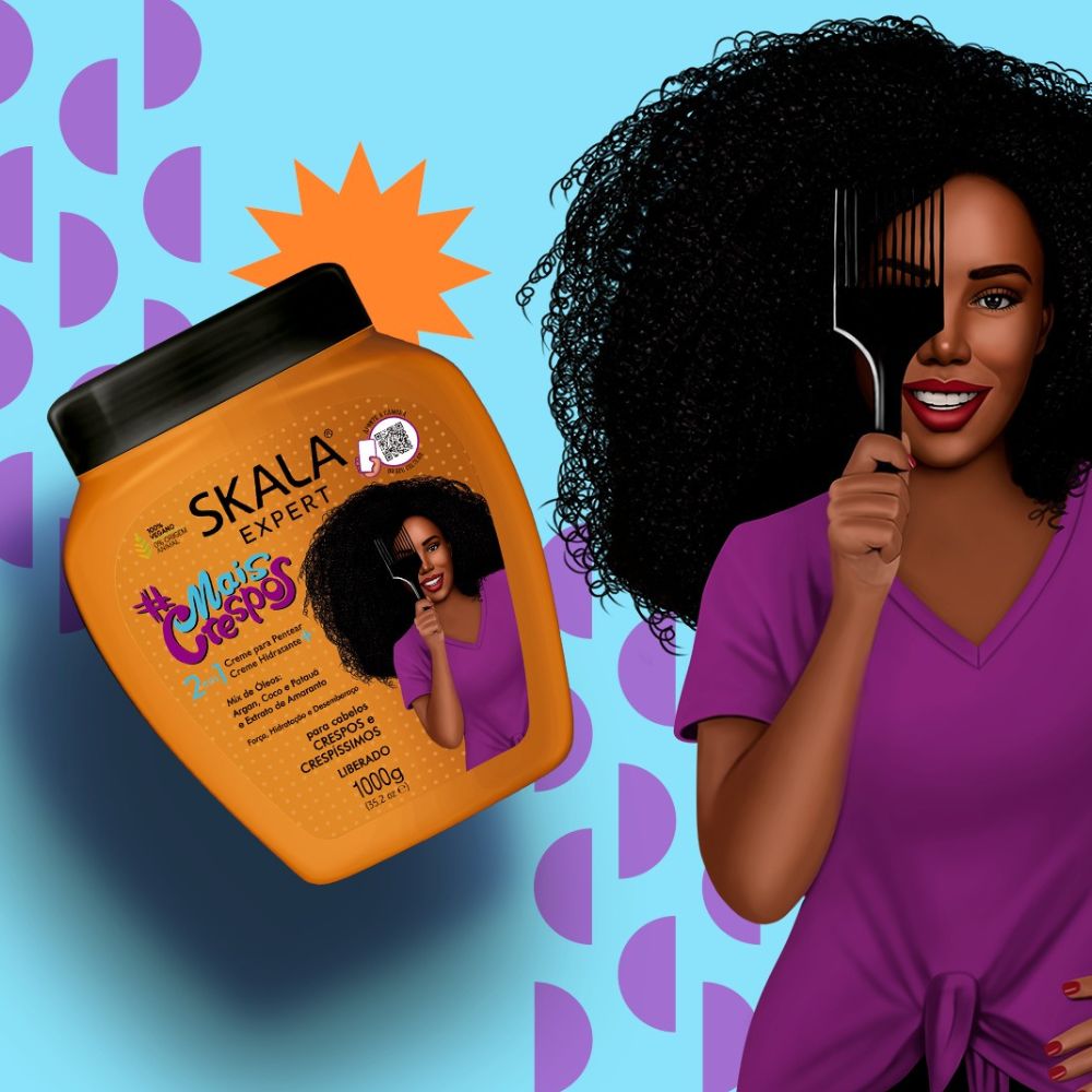 Skala Creme de Tratamento #MaisCrespos - Crema 2 in 1 per capelli 1 kg