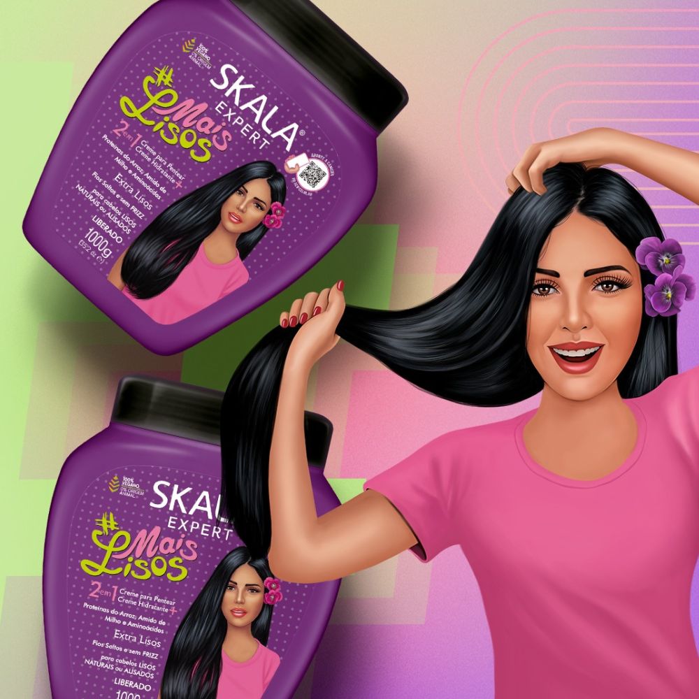 Skala Creme de Tratamento #MaisLisos - Crema 2 in 1 per capelli 1kg