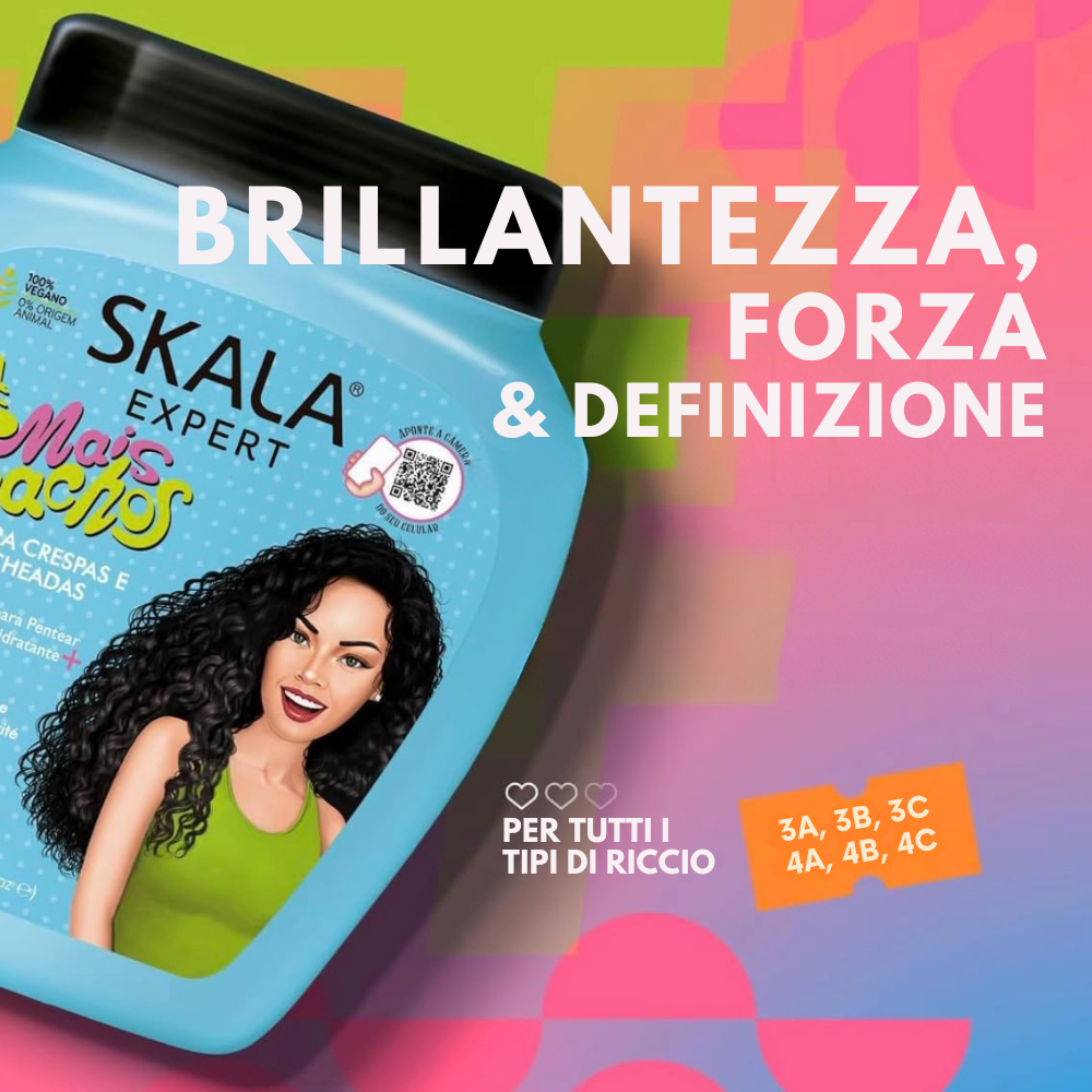 SKALA Expert #MaisCachos Creme de Tratamento - Crema 2 in 1 per capelli #PiùRicci 1kg