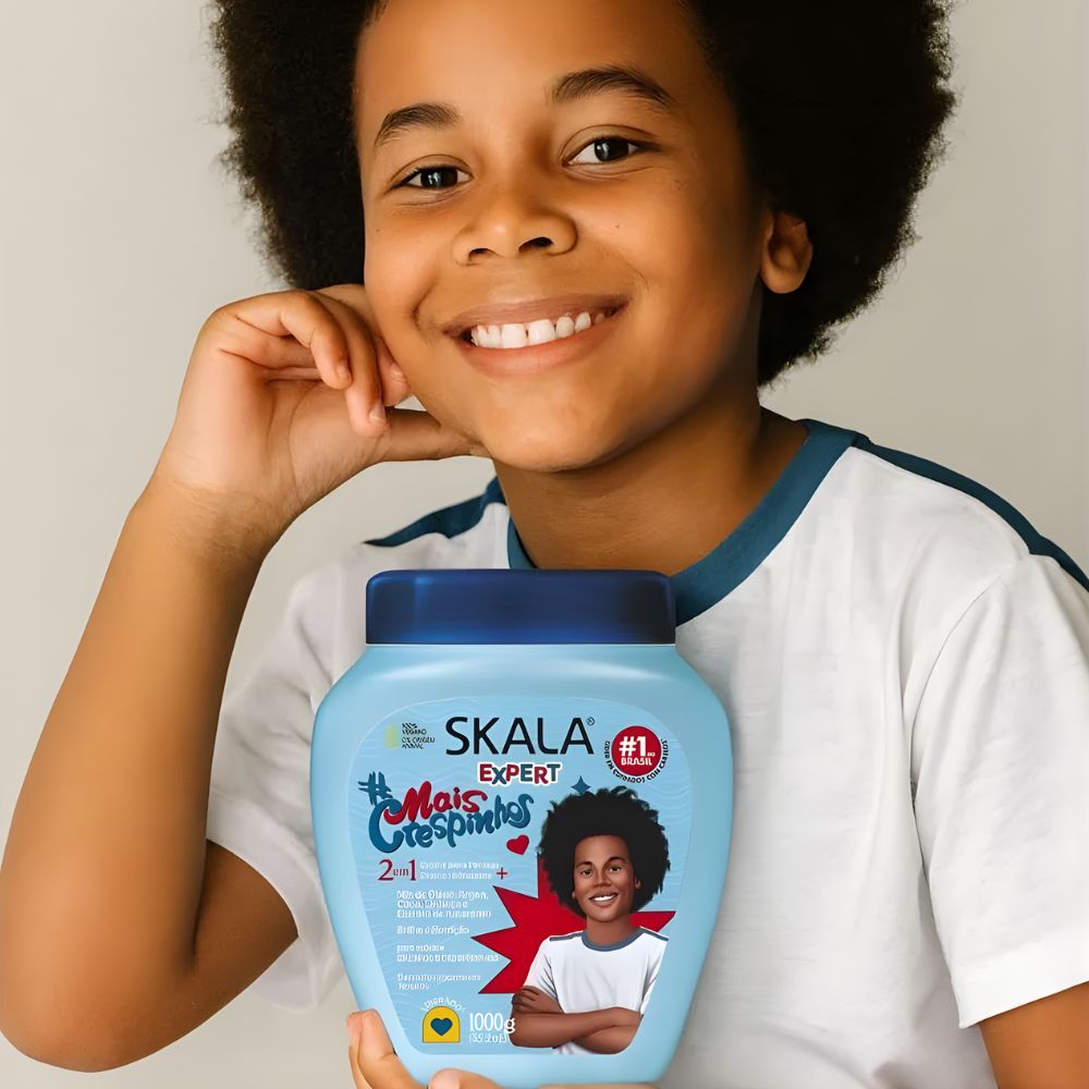 Skala #Mais Crespinhos Creme de Tratamento - Crema 2 in 1 capelli ricci e afro 1kg