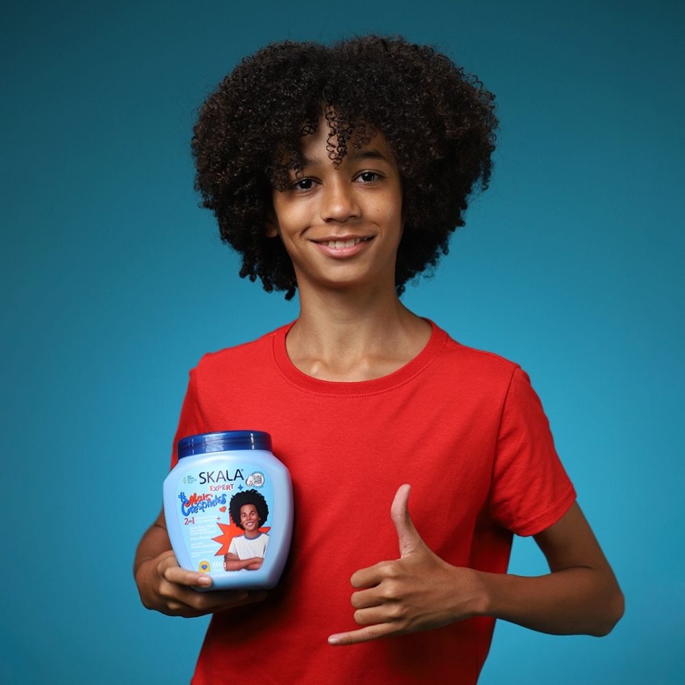 Skala #Mais Crespinhos Creme de Tratamento - Crema 2 in 1 capelli ricci e afro 1kg