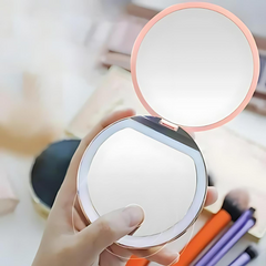 Portable Travel Mirror with LED Light