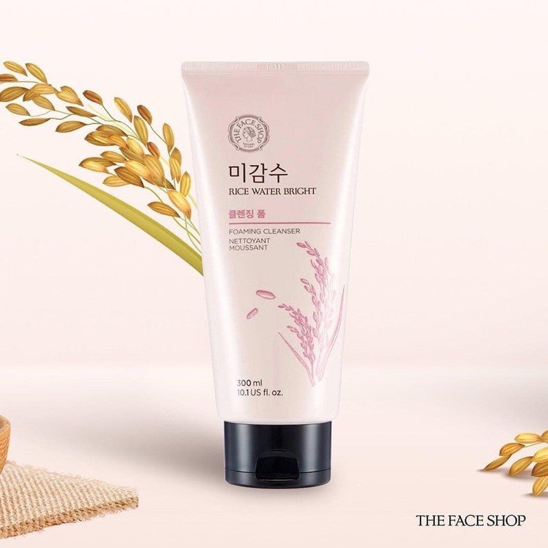 THE FACE SHOP Rice Water Bright Foaming Cleanser 150ml - Facial cleanser