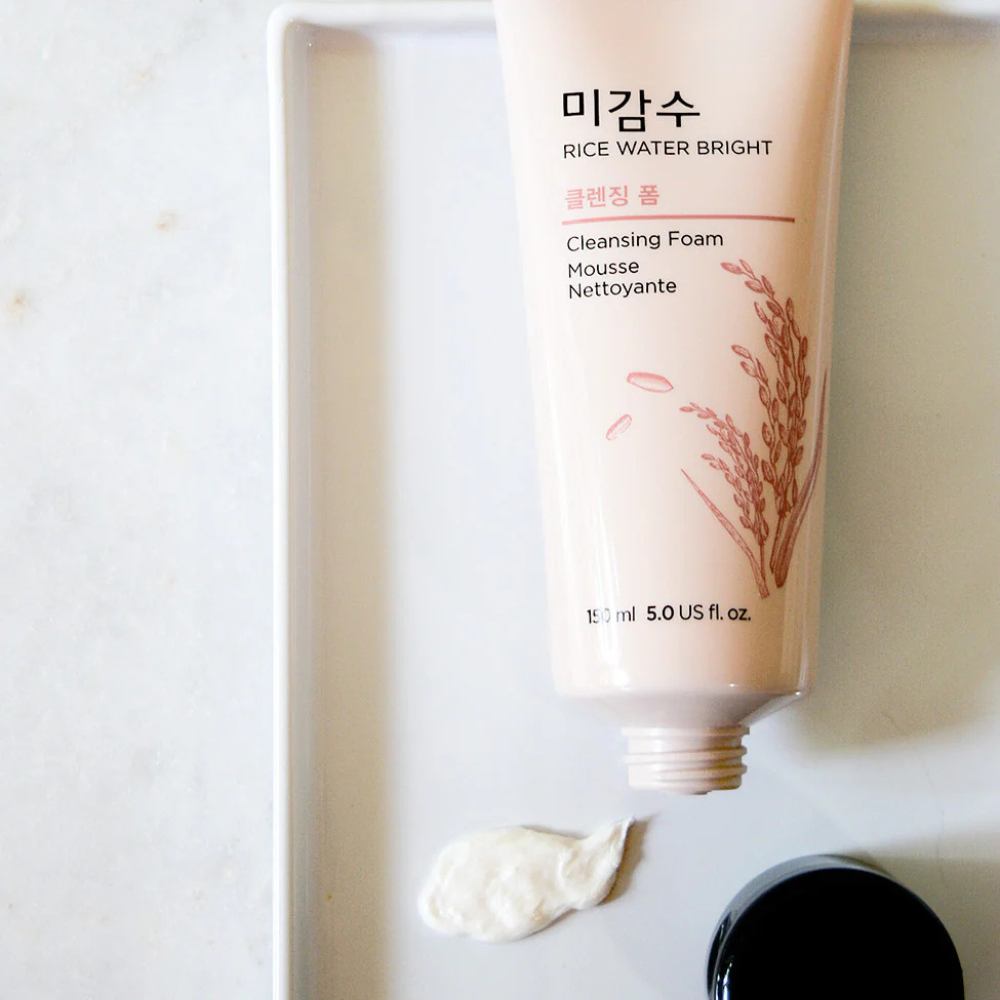 THE FACE SHOP Rice Water Bright Foaming Cleanser 150ml - Facial cleanser