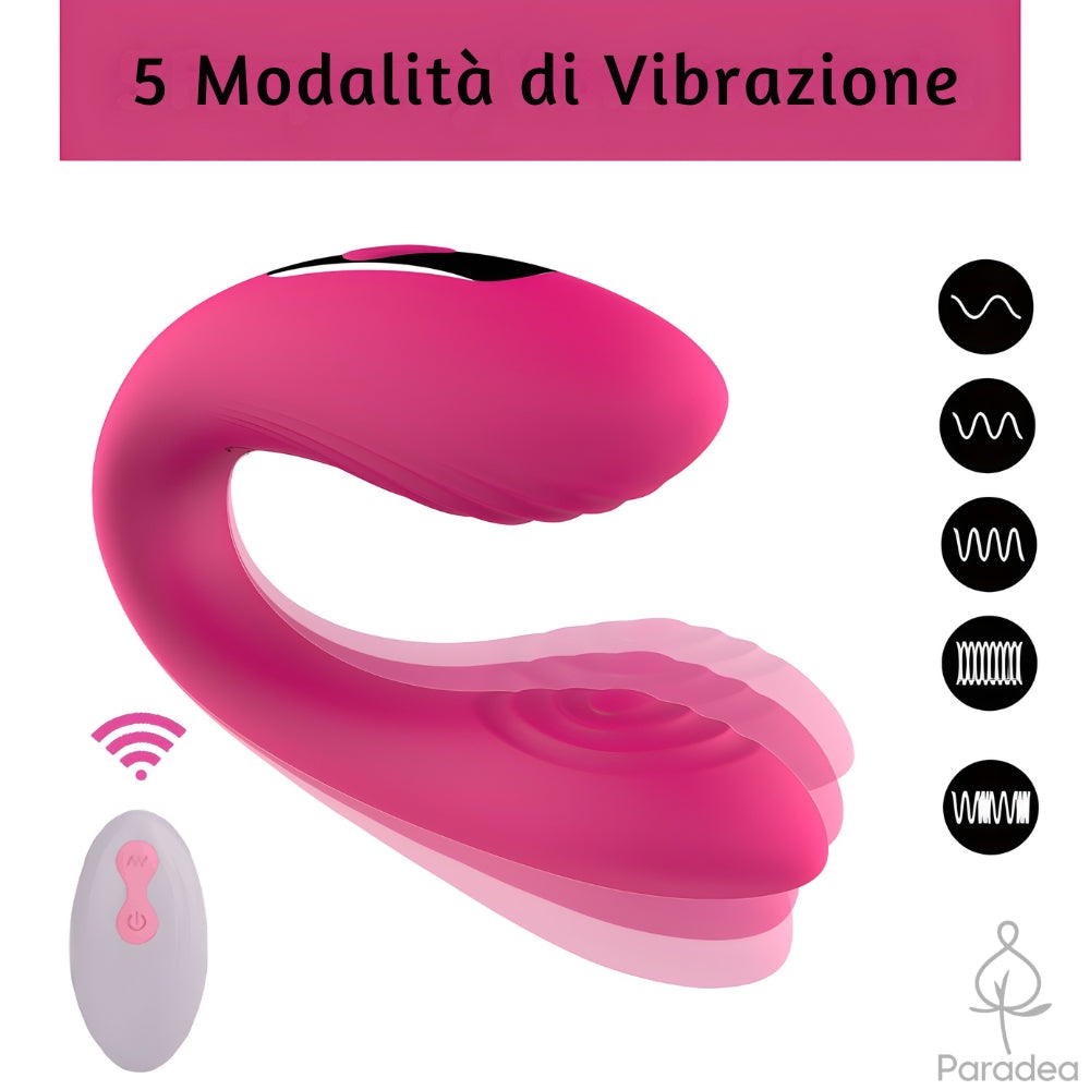 Vibratore Bullet Doppio con Telecomando