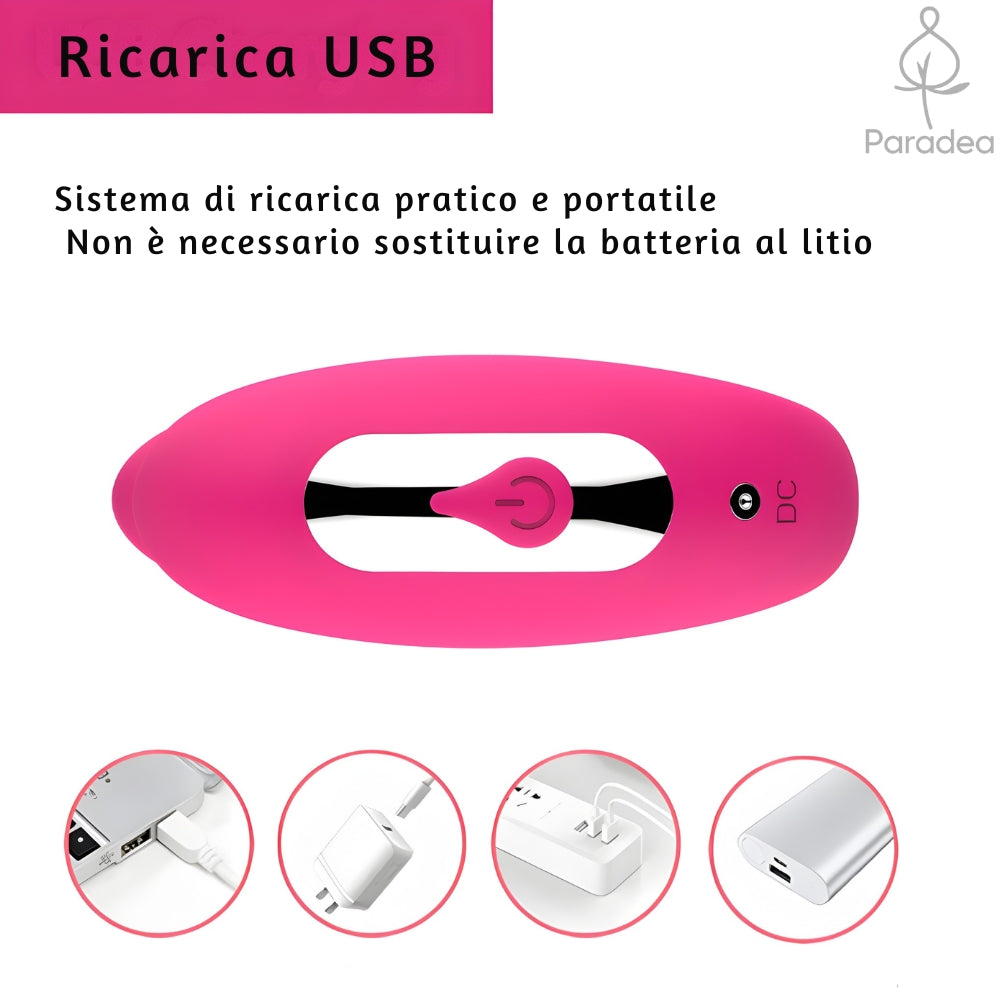 Vibratore Bullet Doppio con Telecomando