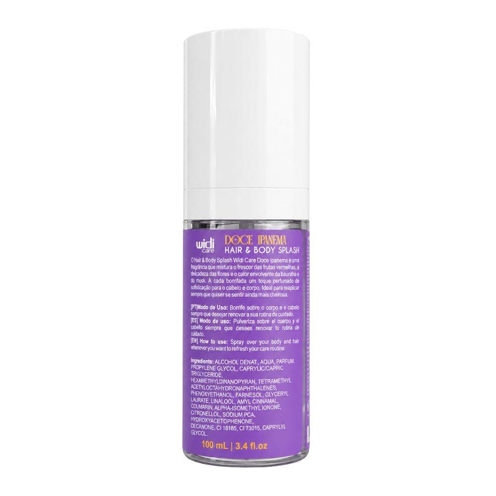 Widi Care Hair e Body Splash Doce Ipanema - Spray profumato corpo e capelli 100ml