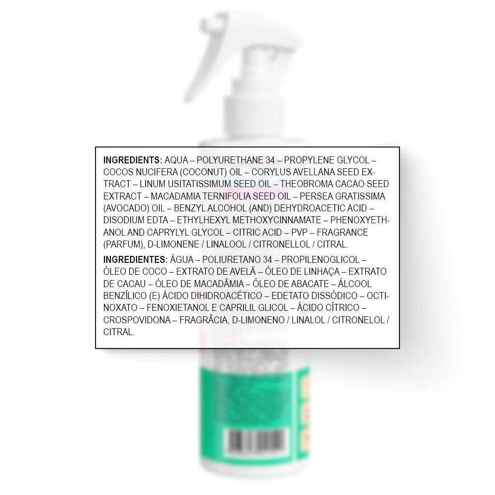 Widi Care Revitalizando a Juba Bruma Ativadora de Cachos - Spray rivitalizzante capelli ricci 300ml