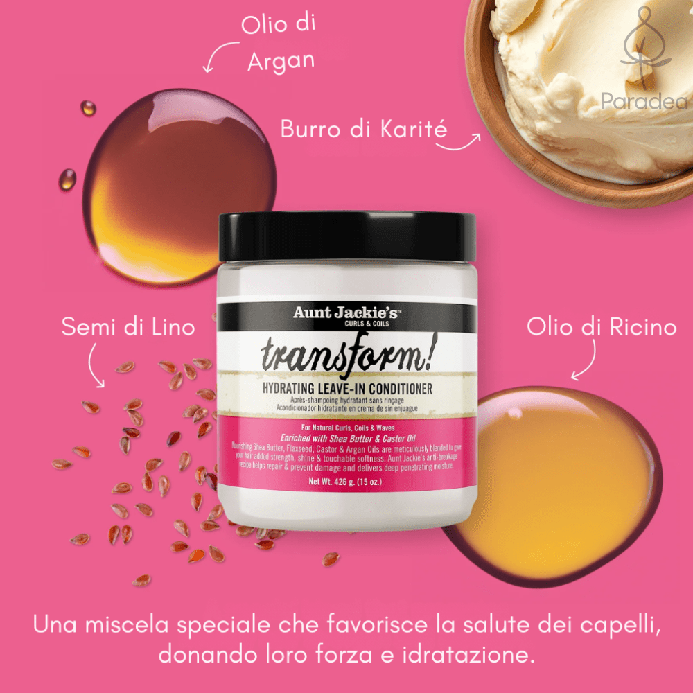 Aunt Jackie's Transform! Leave - In – Balsamo idratante senza risciacquo 426gr - Aunt Jackie's | Paradea