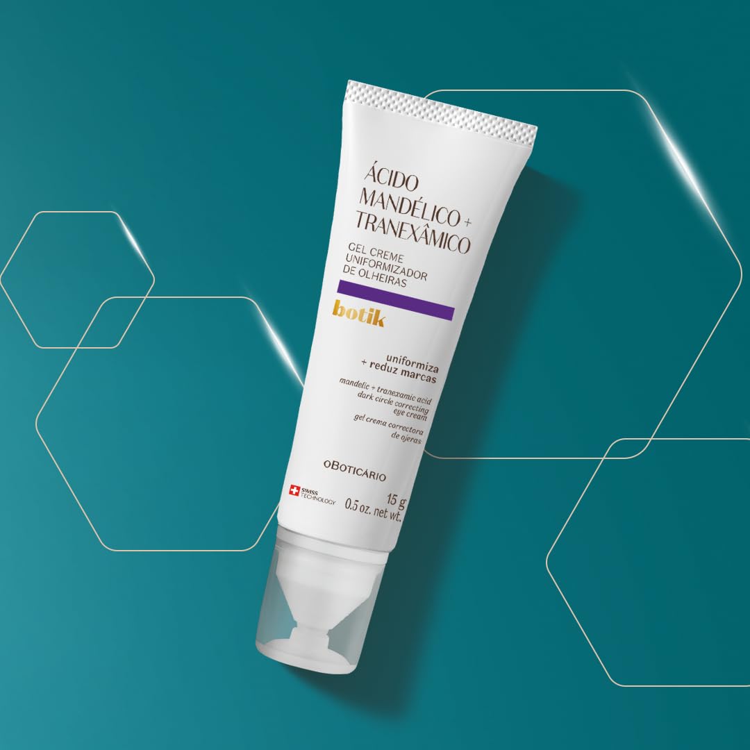 BOTIK Gel Creme Uniformizador de Olheiras Ácido Mandélico + Tranexâmico - Crema Gel occhiaie 15gr - o Boticário | Paradea