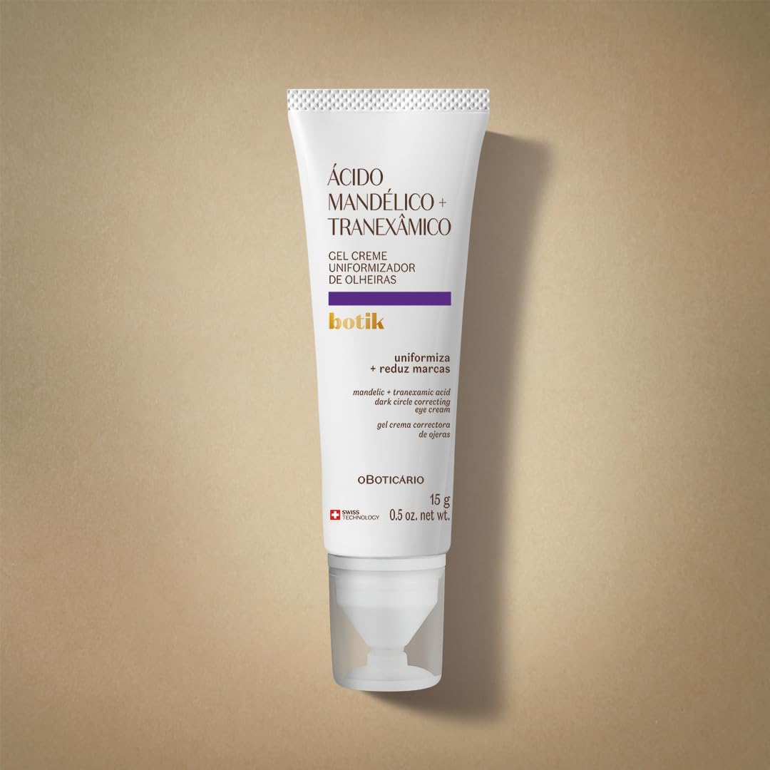 BOTIK Gel Creme Uniformizador de Olheiras Ácido Mandélico + Tranexâmico - Crema Gel occhiaie 15gr - o Boticário | Paradea