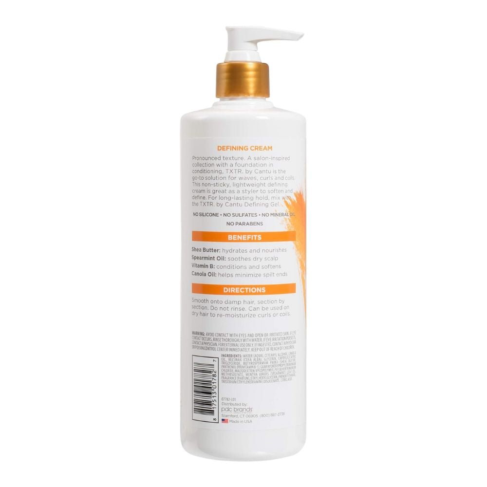 Cantu Txtr Sleek Defining Cream - Crema styling capelli ricci e mossi 473ml - Cantu | Paradea