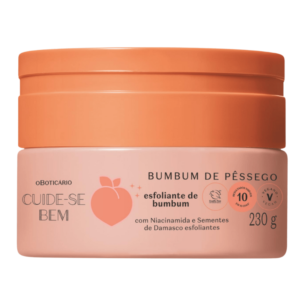 Cuide - se Bem Bumbum de Pêssego – Esfoliante Lato B 230g - o Boticário | Paradea