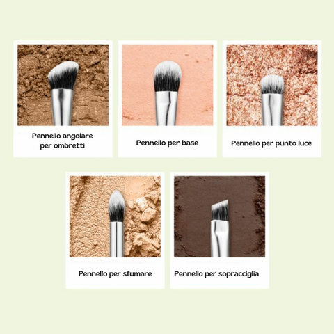 FILLIMILLI Eye Make Up Brush Set - Set pennelli trucco