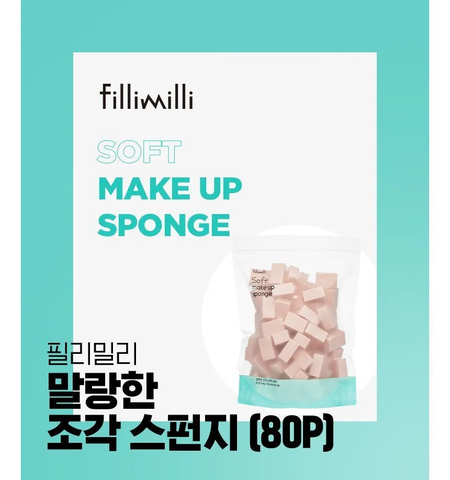 fillimilli Makeup Sponge Bag 80 pièces - Éponges de maquillage