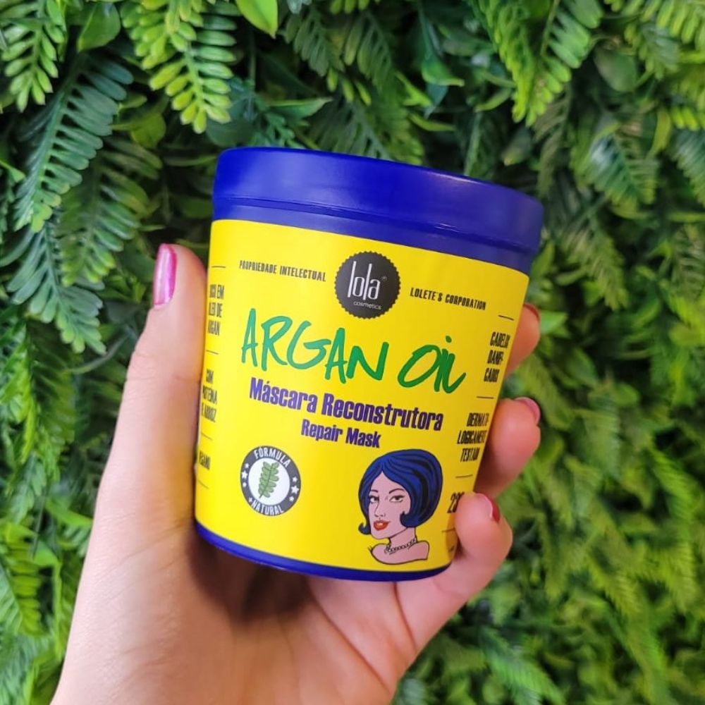 Lola Cosmetics Argan Oil Máscara reconstrutora - Maschera ricostruttiva capelli 230gr - Lola Cosmetics | Paradea