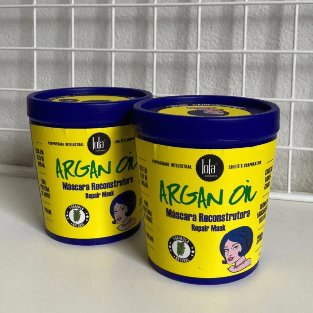Lola Cosmetics Argan Oil Máscara reconstrutora - Maschera ricostruttiva capelli 230gr - Lola Cosmetics | Paradea