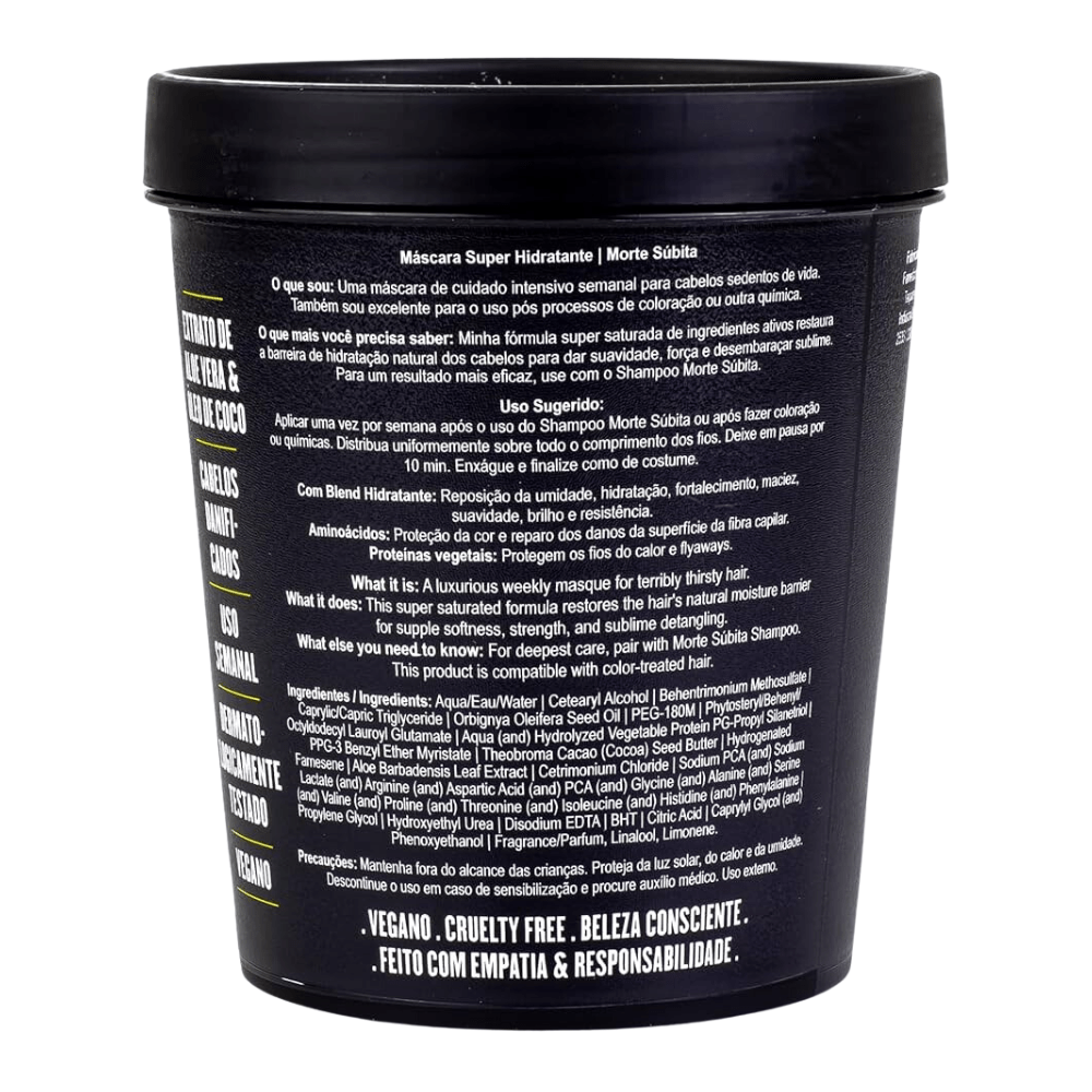 Lola Cosmetics Morte Súbita Máscara Super Hidratante - Maschera super idratante capelli 450gr - Lola Cosmetics | Paradea