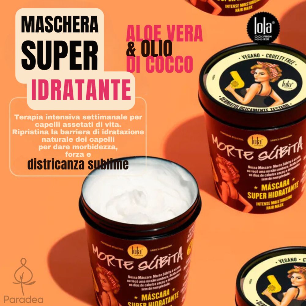 Lola Cosmetics Morte Súbita Máscara Super Hidratante - Maschera super idratante capelli 450gr - Lola Cosmetics | Paradea