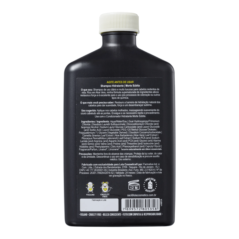 Lola Cosmetics Morte Súbita Shampoo Hidratante - Shampoo super idratante 250ml - Lola Cosmetics | Paradea