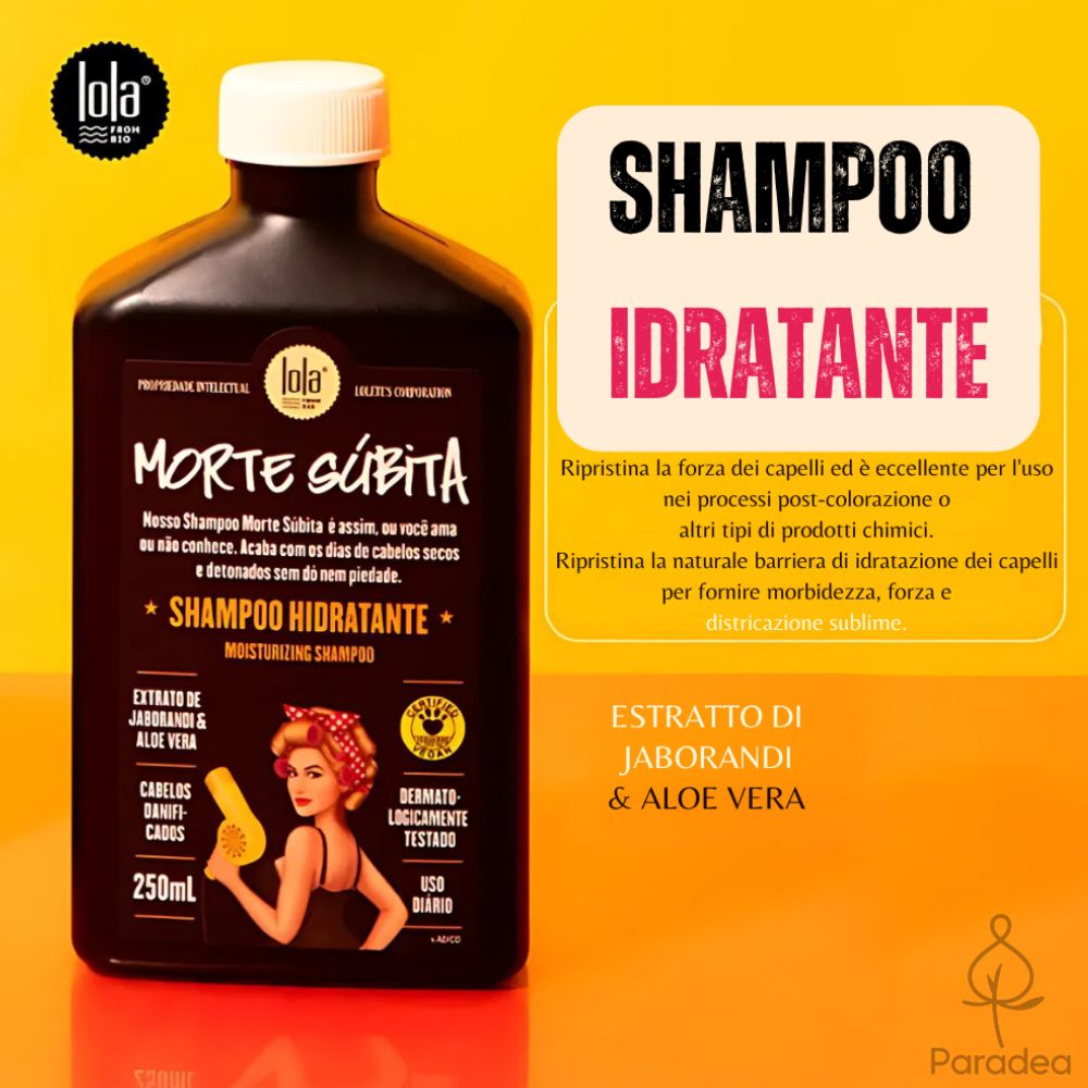 Lola Cosmetics Morte Súbita Shampoo Hidratante - Shampoo super idratante 250ml - Lola Cosmetics | Paradea