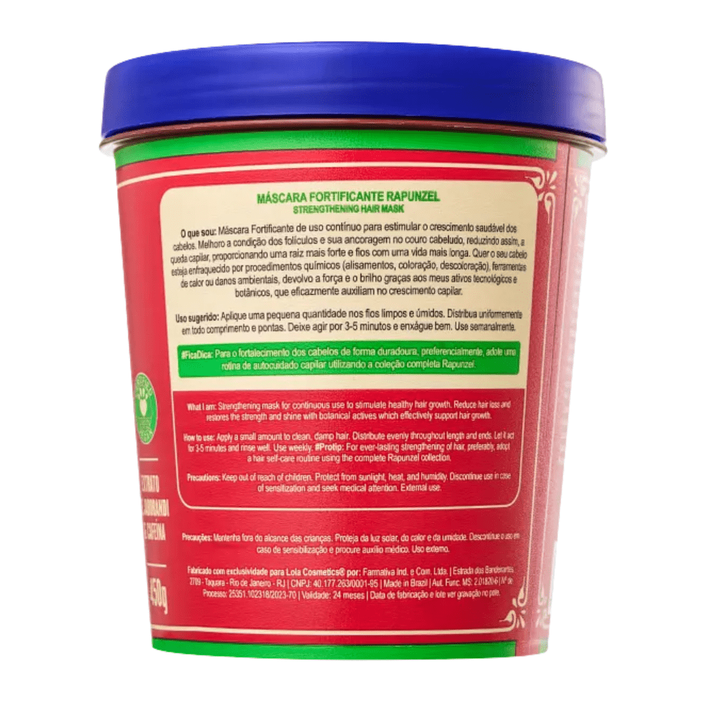 Lola Cosmetics Rapunzel Máscara Fortificante – Maschera Rinforzante Capelli 450gr - Lola Cosmetics | Paradea