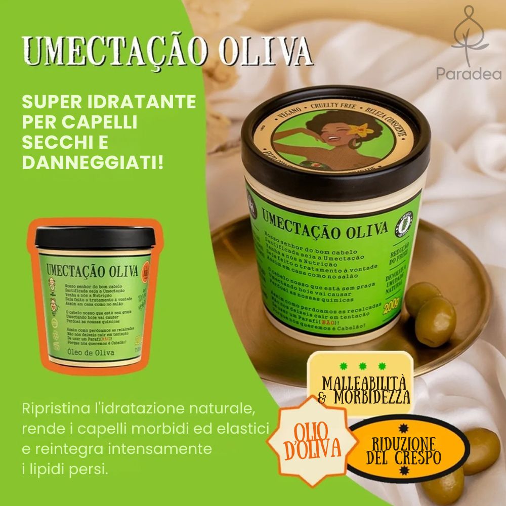 Lola Cosmetics Umectação Oliva Máscara de Umectação - Maschera capelli 200gr - Lola Cosmetics | Paradea