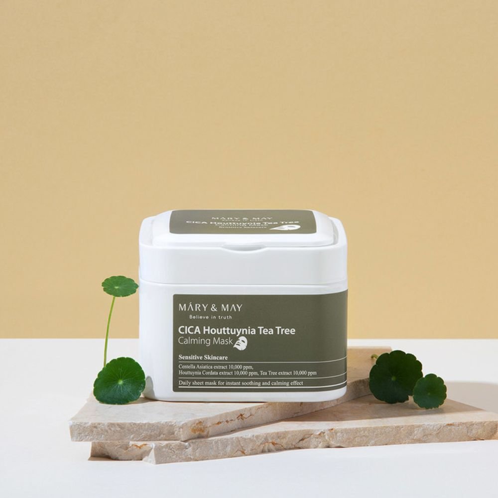 Mary&May Cica Houttuynia Tea tree Calming Mask - Maschere in tessuto 30 pezzi - Mary&May | Paradea