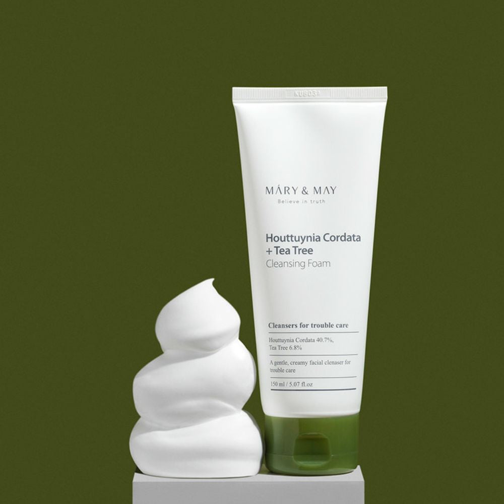 Mary&May Houttuynia Cordata+Tea Tree Cleansing Foam - Detergente schiumoso viso 150ml - Mary&May | Paradea