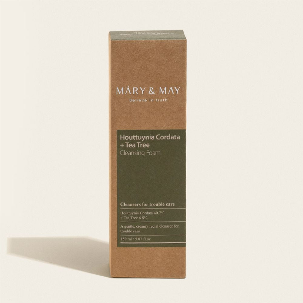 Mary&May Houttuynia Cordata+Tea Tree Cleansing Foam - Detergente schiumoso viso 150ml - Mary&May | Paradea