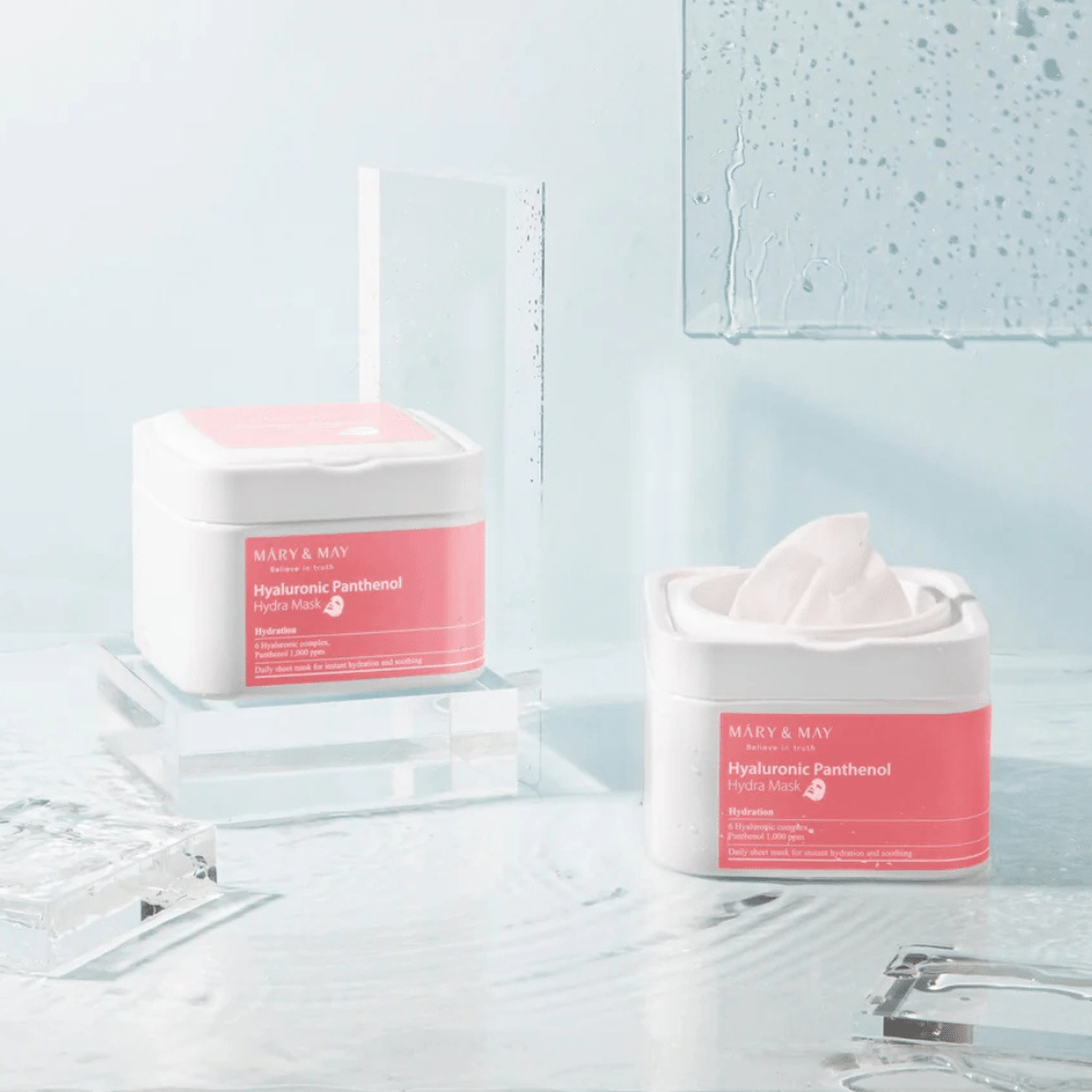 MARY&MAY Hyaluronic Panthenol Hydra Mask 30 pcs - Maschere in tessuto 30 pezzi - Mary&May | Paradea