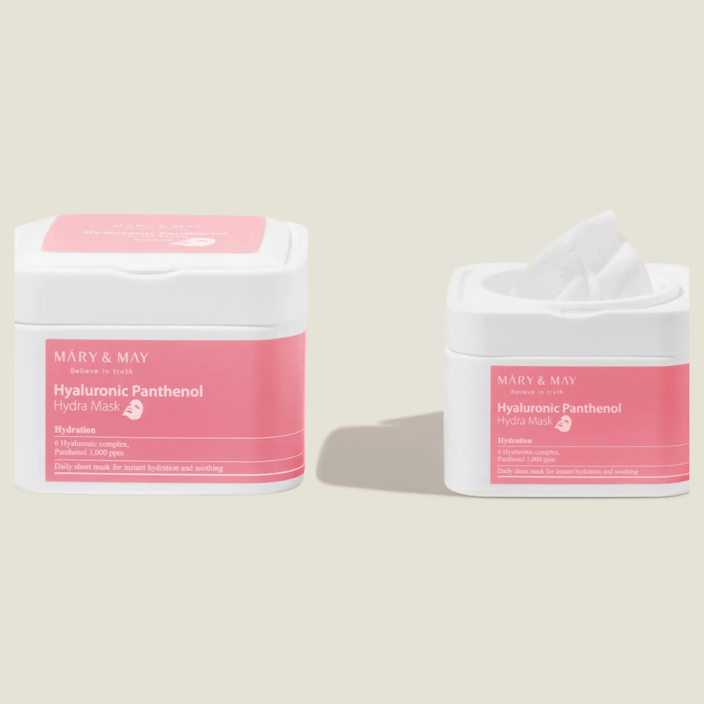 MARY&MAY Hyaluronic Panthenol Hydra Mask 30 pcs - Maschere in tessuto 30 pezzi - Mary&May | Paradea