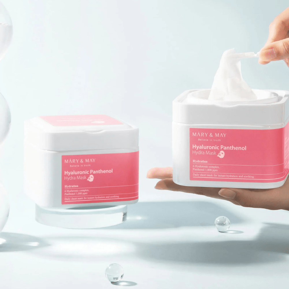MARY&MAY Hyaluronic Panthenol Hydra Mask 30 pcs - Maschere in tessuto 30 pezzi - Mary&May | Paradea