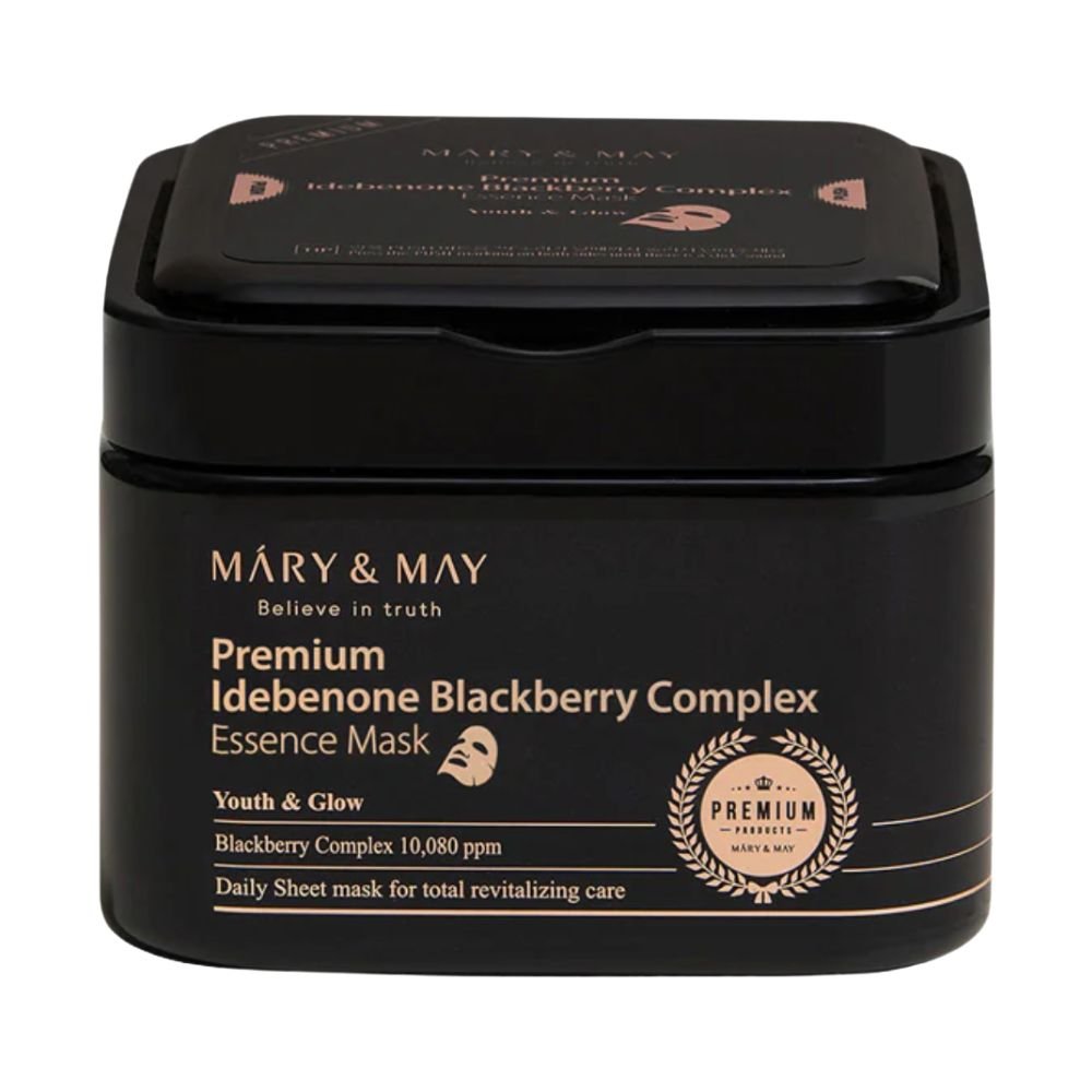 Mary&May Premium Idebenone Blackberry Complex Essence Mask - Maschere in tessuto 20 pezzi - Mary&May | Paradea
