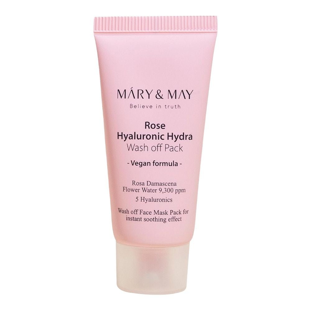 Mary&May Rose Hyaluronic Hydra Wash off Pack – Maschera viso 30gr - Mary&May | Paradea
