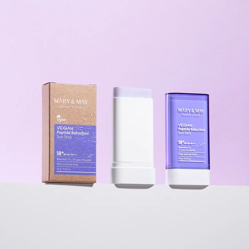 Mary&May Vegan Peptide Bakuchiol Sun Stick SPF50+ PA++++ - Stick Solare Viso 18gr - Mary&May | Paradea