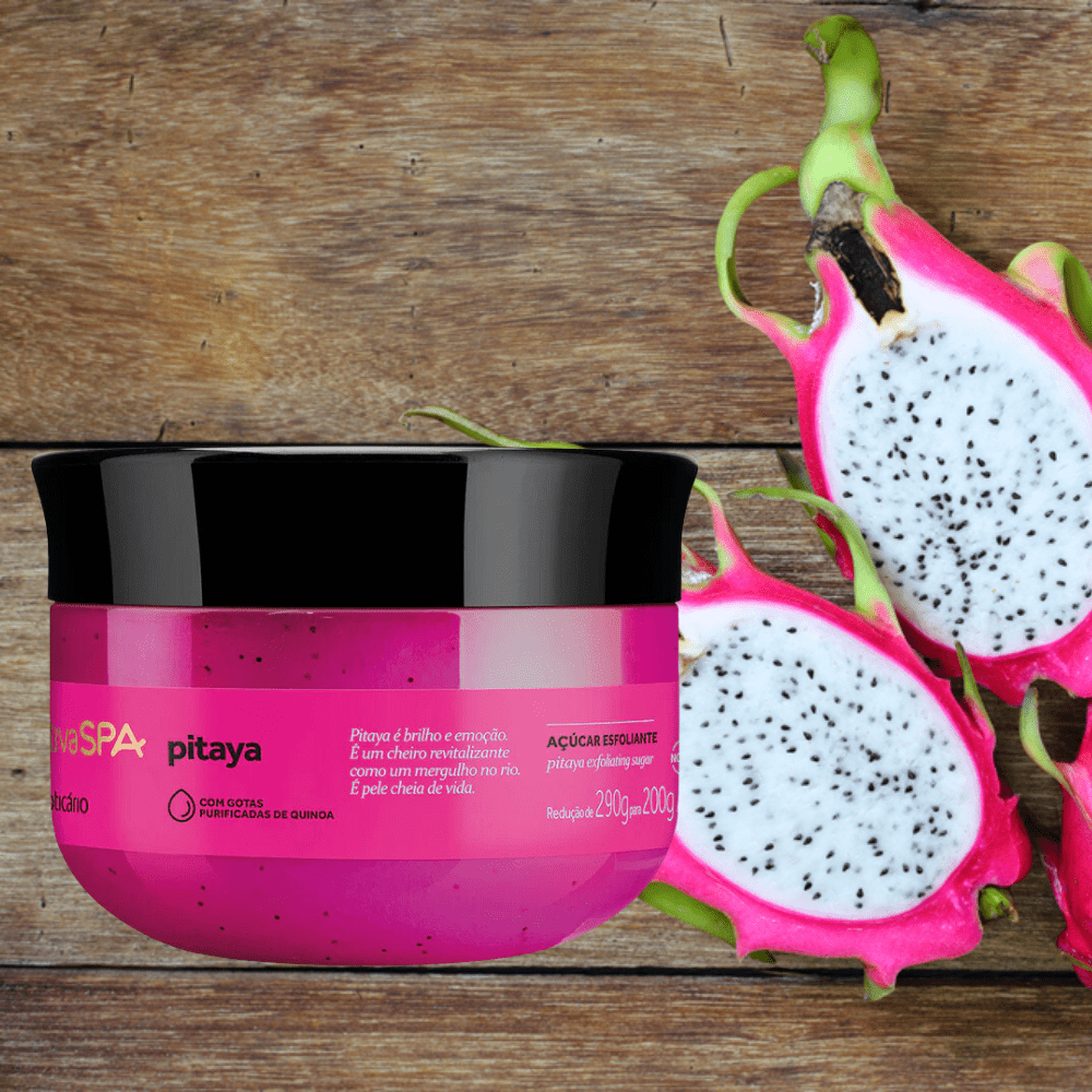 Nativa Spa Açúcar Esfoliante Pitaya - Scrub esfoliante Pitaya 200gr - o Boticário | Paradea