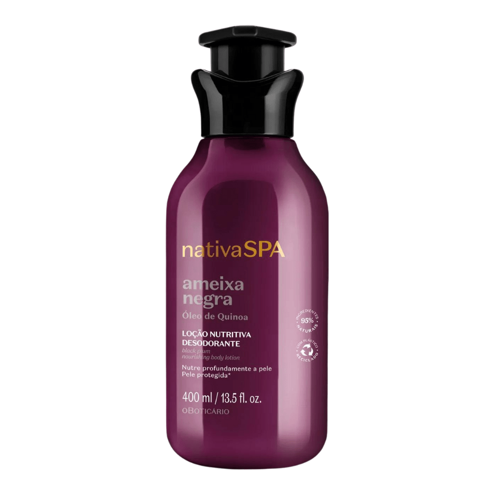 Nativa Spa Ameixa Negra – Lozione corpo idratante Prugna Nera 400ml - o Boticário | Paradea