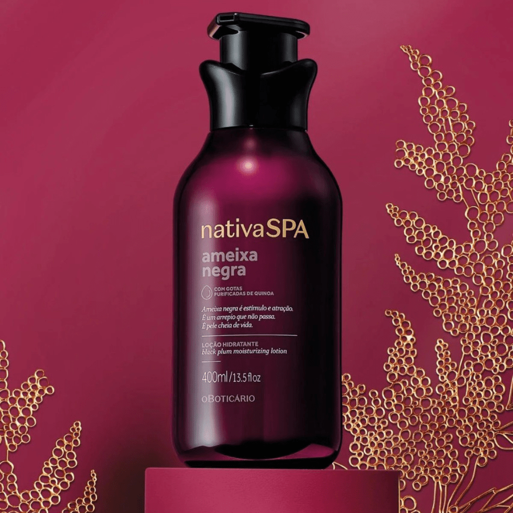 Nativa Spa Ameixa Negra – Lozione corpo idratante Prugna Nera 400ml - o Boticário | Paradea