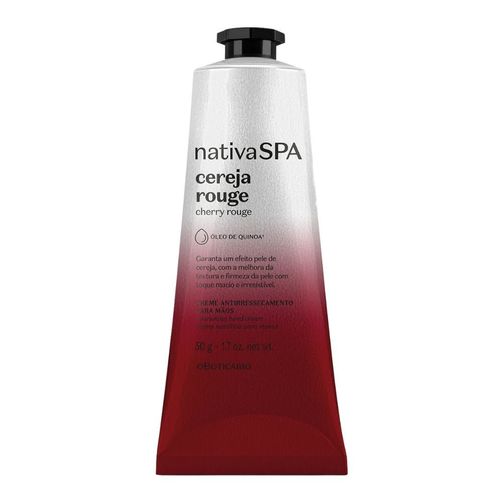 Nativa Spa Creme Antirressecamento Para As Mãos Cereja Rouge - Crema mani anti - secchezza 50gr - o Boticário | Paradea