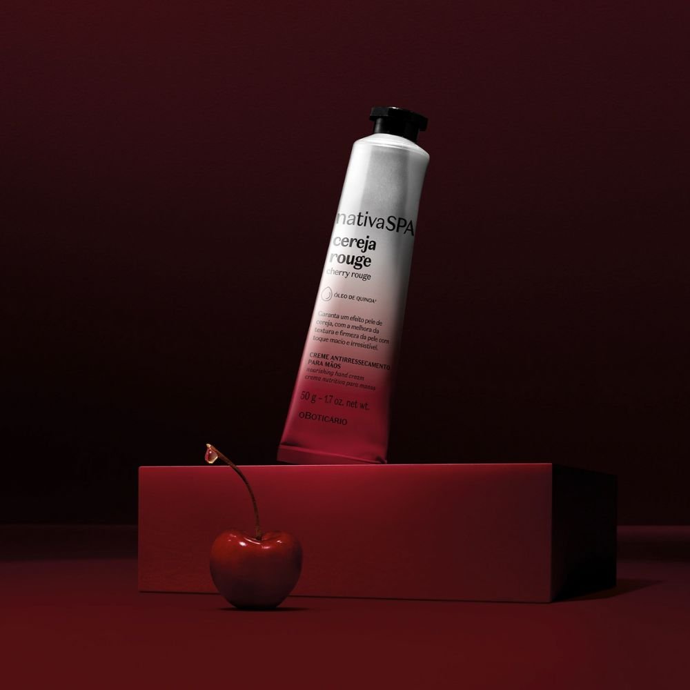 Nativa Spa Creme Antirressecamento Para As Mãos Cereja Rouge - Crema mani anti - secchezza 50gr - o Boticário | Paradea