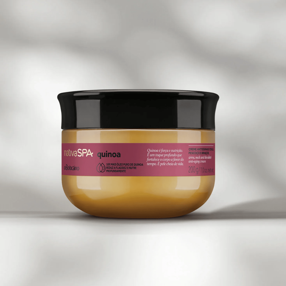 Nativa Spa Creme Antissinais Quinoa – Crema collo décolleté e braccia 200gr - o Boticário | Paradea