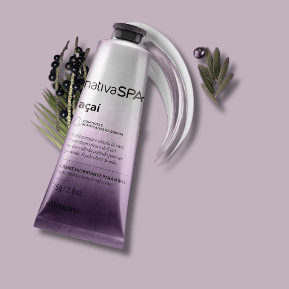 Nativa Spa Creme de Mãos Açaí - Crema idratante mani Açaí 75gr - o Boticário | Paradea