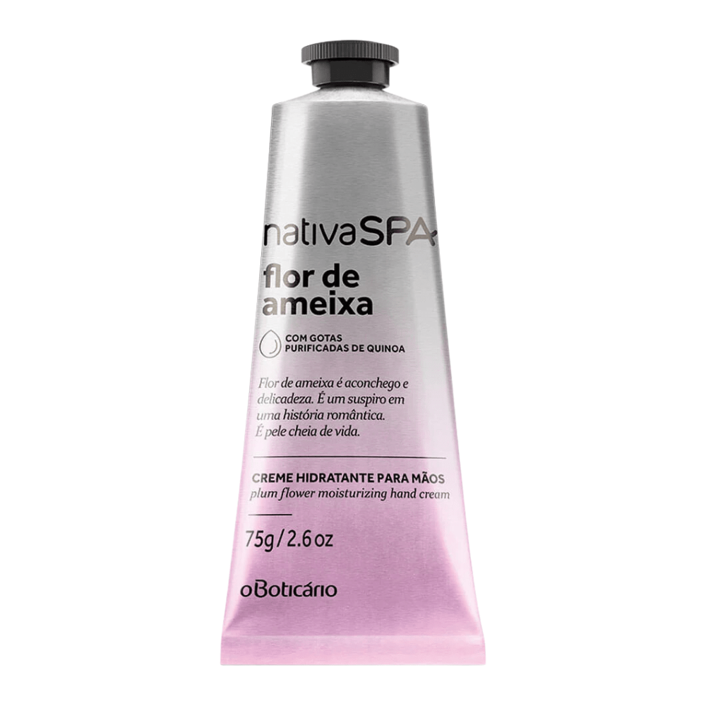 Nativa Spa Creme de Mãos Flor de Ameixa - Crema idratante mani Fior di Prugna 75gr - o Boticário | Paradea