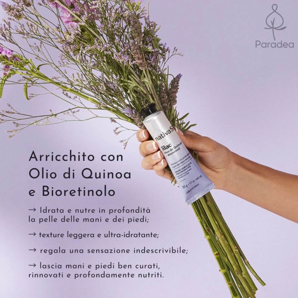 Nativa Spa Creme Hidratante Para Mãos e Pés Lilac - Crema idratante mani e piedi Lilac 50gr - o Boticário | Paradea