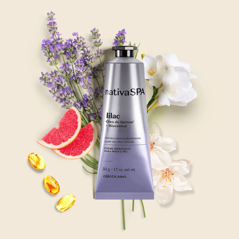 Nativa Spa Creme Hidratante Para Mãos e Pés Lilac - Crema idratante mani e piedi Lilac 50gr - o Boticário | Paradea