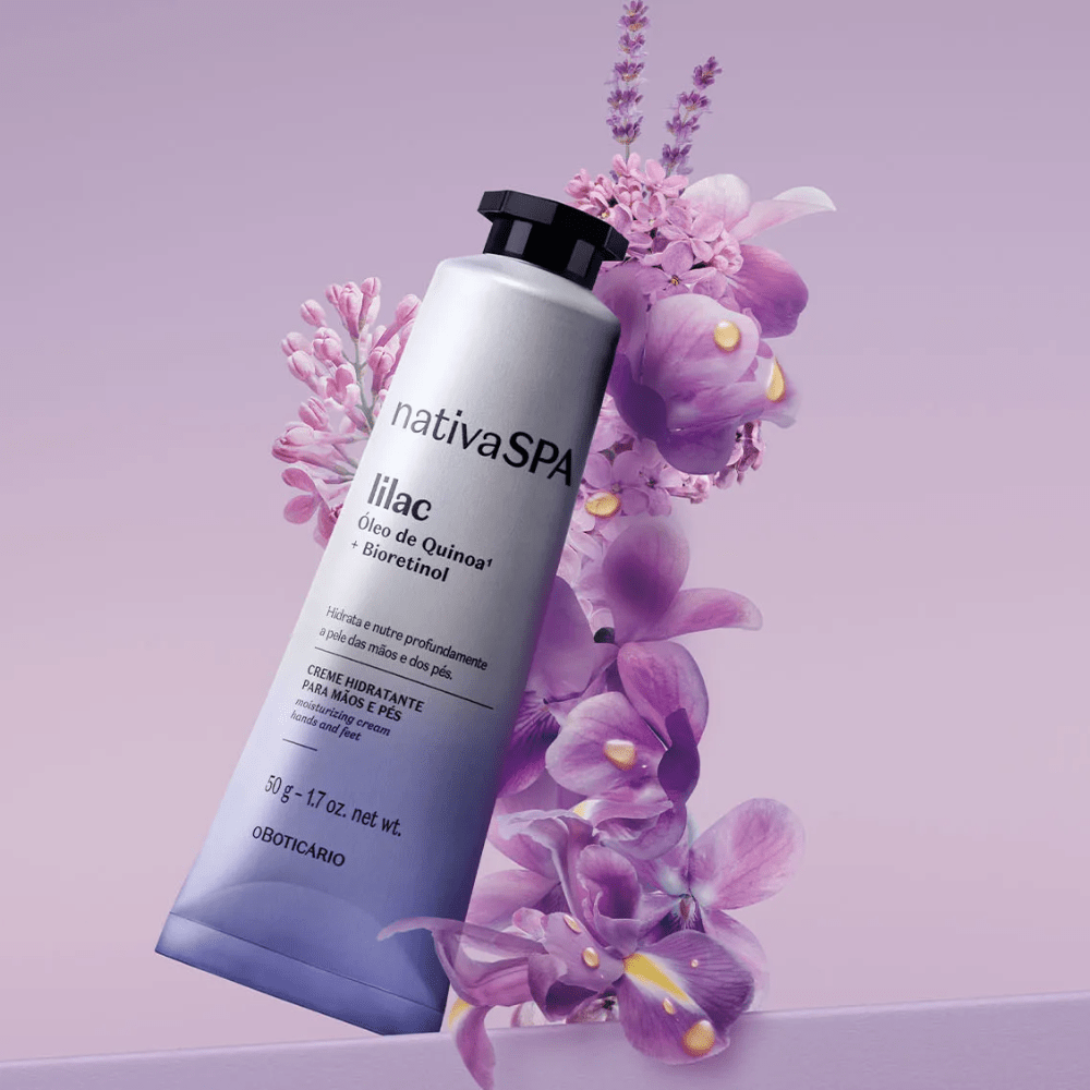 Nativa Spa Creme Hidratante Para Mãos e Pés Lilac - Crema idratante mani e piedi Lilac 50gr - o Boticário | Paradea