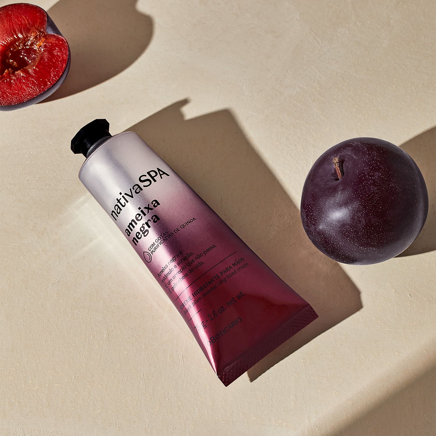 NATIVA SPA Creme para mãos Ameixa Negra - Crema mani Prugna nera 75gr - o Boticário | Paradea